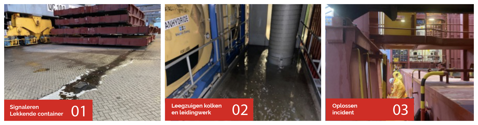 Incident lekkende container - Wilchem lost het op